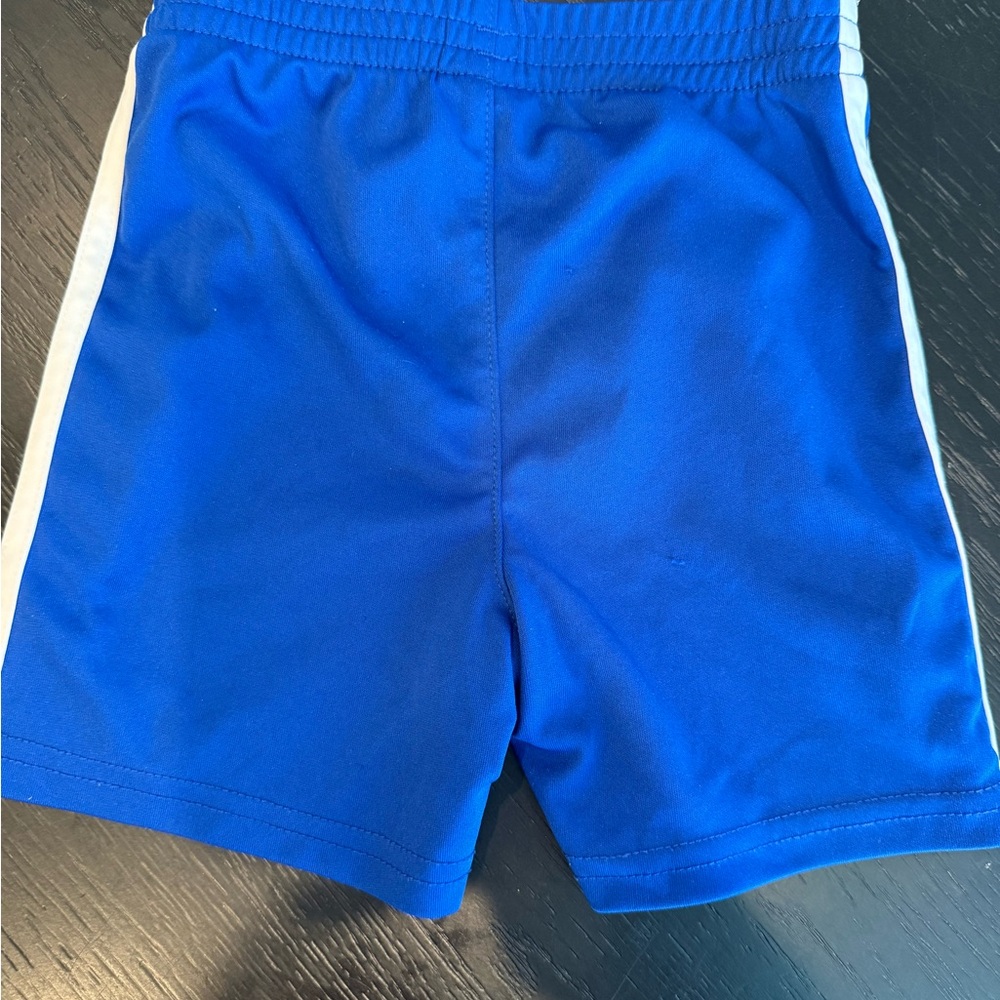 Adidas Toddler Blue and Green Tee with Shorts - Picture 7 of 9